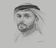 Sketch of Saeed Ghumran Al Remeithi, CEO, Emirates Steel

