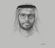 Sketch of Mohamed Khalifa Al Mubarak, CEO, Aldar
