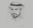 Sketch of Saif Saeed Ghobash, Director-General, Abu Dhabi Tourism & Culture Authority (TCA Abu Dhabi)
