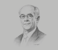 Sketch of Ricardo Luna Mendoza, Minister of Foreign Affairs
