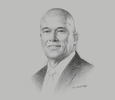Sketch of Eduardo Ferreyros, Minister of Foreign Trade and Tourism
