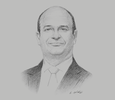 Sketch of Gonzalo Martin Ruiz Díaz, Former President, OSIPTEL
