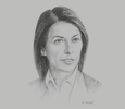 Sketch of Rosario Córdoba Garcés, President, Private Council for Competitiveness
