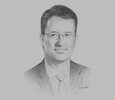 Sketch of René Puché, President, Port of Barranquilla
