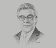 Sketch of Rafael Mejía López, President, Colombia Commodities Exchange
