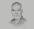 Sketch of  David Granger, President of the Cooperative Republic of Guyana
