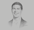 Sketch of  Adam Stewart, Deputy Chairman and CEO, Sandals Resorts International
