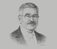 Sketch of Adnan Shihab-Eldin, Director-General, Kuwait Foundation for the Advancement of Sciences (KFAS)
