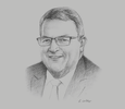 Sketch of Gerry Brownlee, Minister of Foreign Affairs of New Zealand
