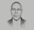 Sketch of Thomas Abe, Managing Director, Kumul Consolidated Holdings (KCH)
