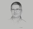 Sketch of Matthew Kearns, General Manager, QBE Insurance
