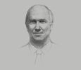 Sketch of Peter Graham, Managing Director and CEO, Ok Tedi Mining; and Chairman, Kumul Minerals Holdings
