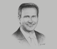 Sketch of Andrew Barry, Managing Director, ExxonMobil PNG
