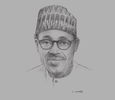Sketch of  President Muhammadu Buhari
