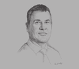Sketch of Mark Wagstaff, Country Manager West Africa, Pfizer
