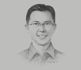 Sketch of Ben Ng, President Director, AIA Financial Indonesia

