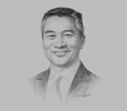 Sketch of Loh Boon Chye, CEO, Singapore Exchange (SGX)
