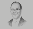 Sketch of  Rosan Roeslani, Chairman, Indonesian Chamber of Commerce and Industry (KADIN)
