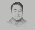 Sketch of Bram Hendrata, Managing Director, Ismaya Group
