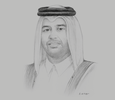 Sketch of Sheikh Ahmed bin Jassim bin Mohammed Al Thani

