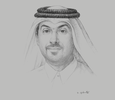 Sketch of Hamad Al Ibrahim, Executive Vice-President, Qatar Foundation Research and Development (QF R&D); and Chairman, Qatar Science & Technology Park (QSTP)
