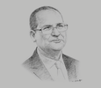 Sketch of Abdelkader Bouazghi, Minister of Agriculture
