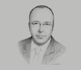 Sketch of Lazhar Bounafaa, CEO, Groupe Hôtellerie Tourisme Thermalisme (HTT)
