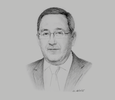 Sketch of Abdelmoumen Ould Kaddour, CEO, Sonatrach

