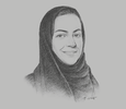 Sketch of Rania Nashar, CEO, Samba Financial Group
