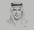 Sketch of Majed Al Hogail, Minister of Housing
