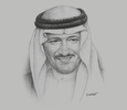Sketch of Prince Sultan bin Salman bin Abdulaziz Al Saud, Chairperson and President, Saudi Commission for Tourism and National Heritage (SCTH)
