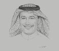 Sketch of Fahad Abuhimed, Managing Partner, Abuhimed Alsheikh Alhagbani Law Firm in cooperation with Clifford Chance
