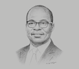 Sketch of Ernest Addison, Governor, Bank of Ghana
