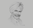 Sketch of Amardeep Singh Hari, CEO, IPMC
