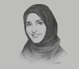 Sketch of Aisha bin Bishr, Director-General, Smart Dubai Office
