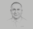 Sketch of Noureddine Gnaou, CEO, Soremar Group

