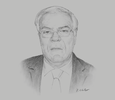 Sketch of Hassan Sentissi, President
