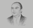 Sketch of Moncef Belkhayat, President, DISLOG
