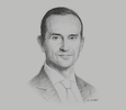 Sketch of Hicham Naciri, Managing Partner, Naciri & Associés with Allen & Overy
