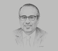 Sketch of Ayman Cheikh-Lahlou, President, Moroccan Pharmaceutical Industry Association (AMIP); and CEO, Cooper Pharma
