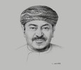 Sketch of Abdul Razak Ali Issa, CEO, Bank Muscat
