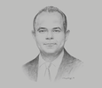 Sketch of Mohamed Farid Saleh, Chairman, Egyptian Stock Exchange (EGX)

