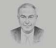 Sketch of Hussein Choucri, Chairman and Managing Director, HC Securities & Investment
