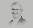 Sketch of Gerald Lawless, Chairman, World Travel & Tourism Council (WTTC)
