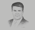 Sketch of Hamed Mabrouk, Head of North Africa, Willis Towers Watson
