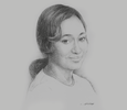 Sketch of Kadi Fadika-Coulibaly, Managing Partner, Hudson & Cie
