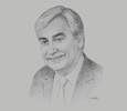 Sketch of Jean-Christophe Durand, CEO, National Bank of Bahrain (NBB)
