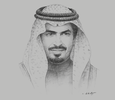 Sketch of Sheikh Khaled bin Humood Al Khalifa, CEO, Bahrain Tourism and Exhibitions Authority (BTEA)
