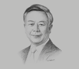 Sketch of Jin Liqun, President, Asian Infrastructure Investment Bank (AIIB)
