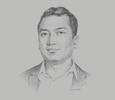 Sketch of Ken Tun, CEO, Parami Energy Group
